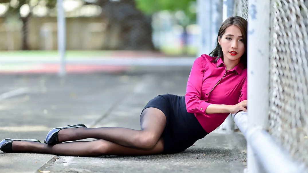 [Mzsock] NO.199 Anita Huang Yunfei OL black silk high heels beautiful legs street photography#[105P]-19